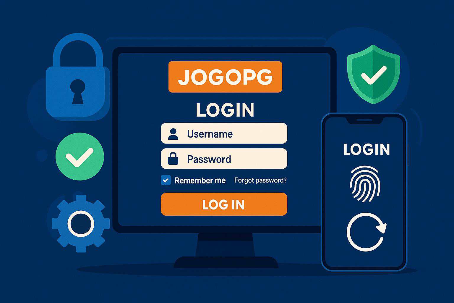 Criar uma nova Conta no plataforma JOGOPG